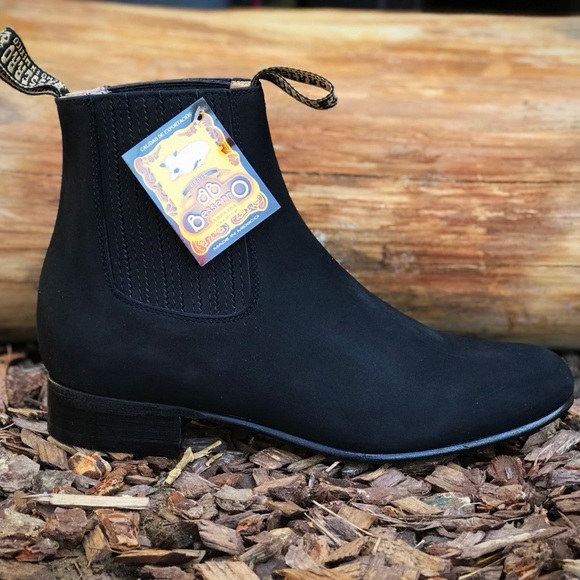 NIB El Besserro Leather Nobuck Nubuck Suede Leather Boots Booties 9 - Picture 2 of 7